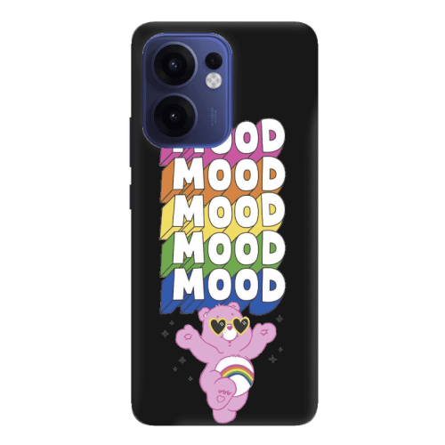 Oppo Reno 13 F Mood Black Colored Silicone TPU Θήκη